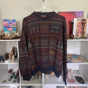 Vintage NOBA 1950 Italian wool sweater grandpacore chunky warm made in Italy